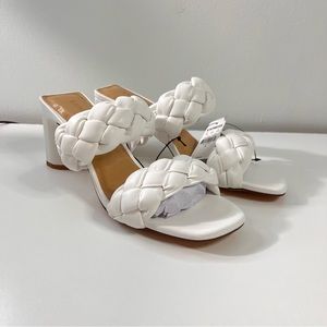 Express Braided Double Band Block Heel Sandals size 8